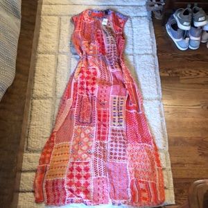 Anthropologie detailed maxi dress